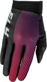 Guantes Fly F-16  Negro/Rojo/Purpura Niño